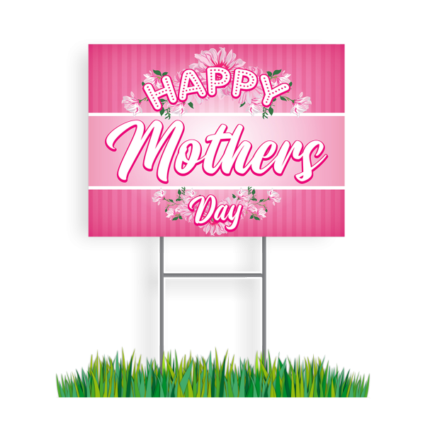 Happy Mothers Day Yard Sign 18x24 - Image 2